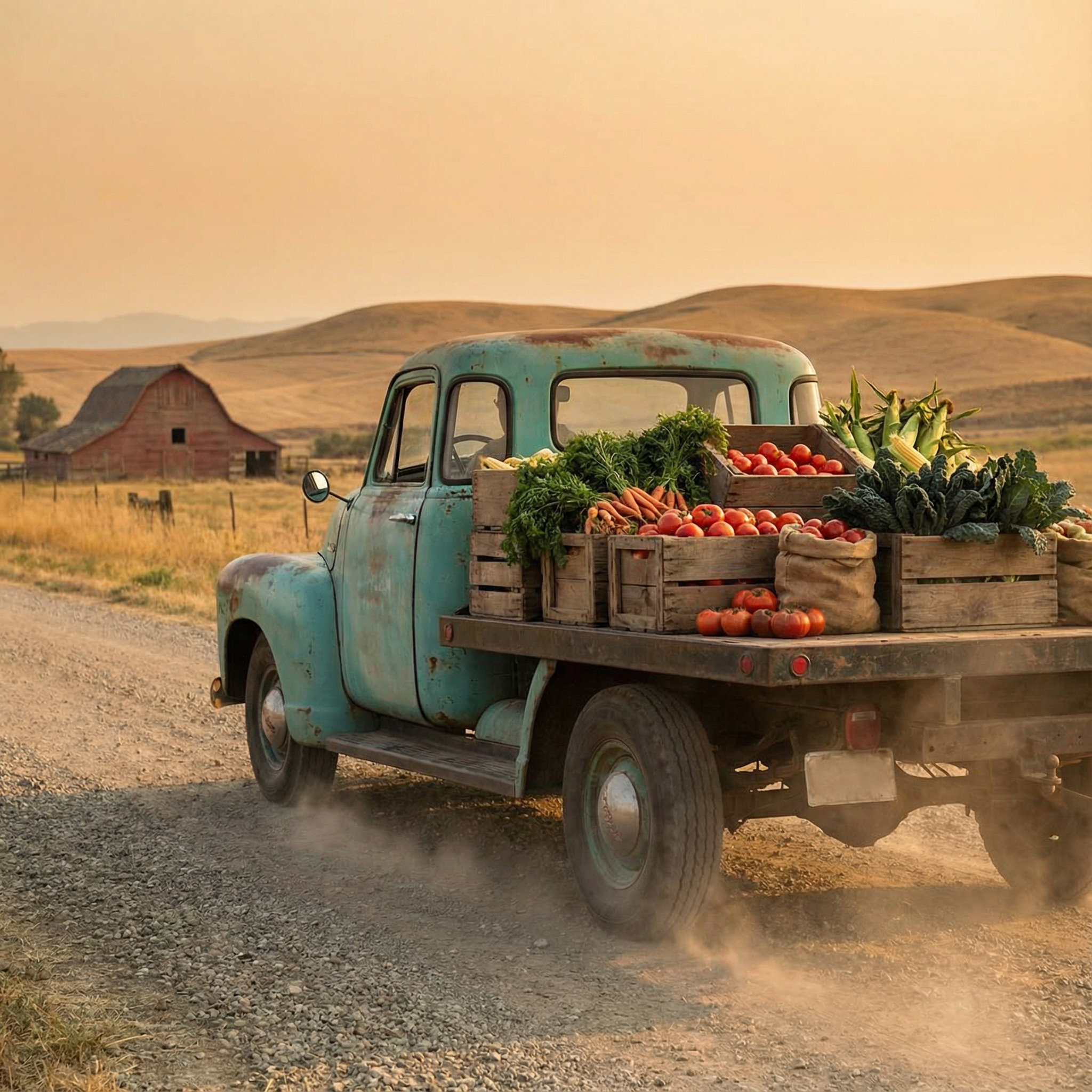 Old Farm Truck Image